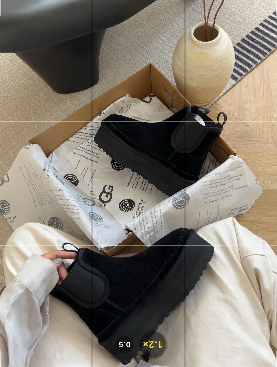 74$ Top Quality UGG Shoes Leather Wool Platform 5cm size 35-40 835810 UG311 gallery