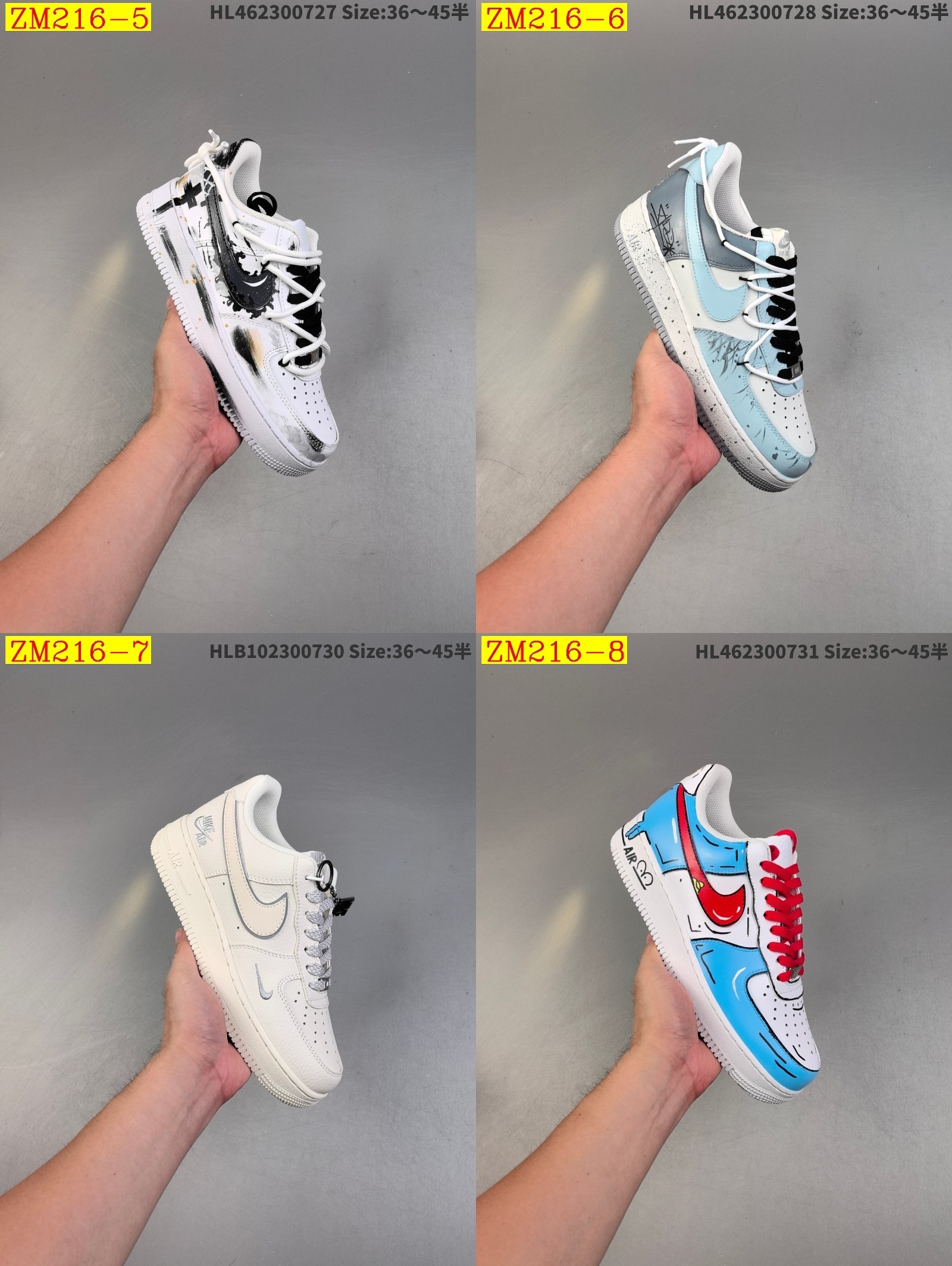 78$ Nike Air Force 1 07 low size 36-45 half 043630 ZM216 gallery