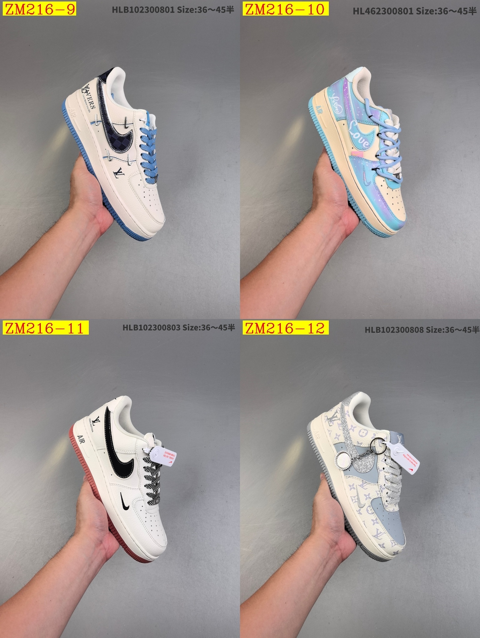 78$ Nike Air Force 1 07 low size 36-45 half 043630 ZM216 gallery