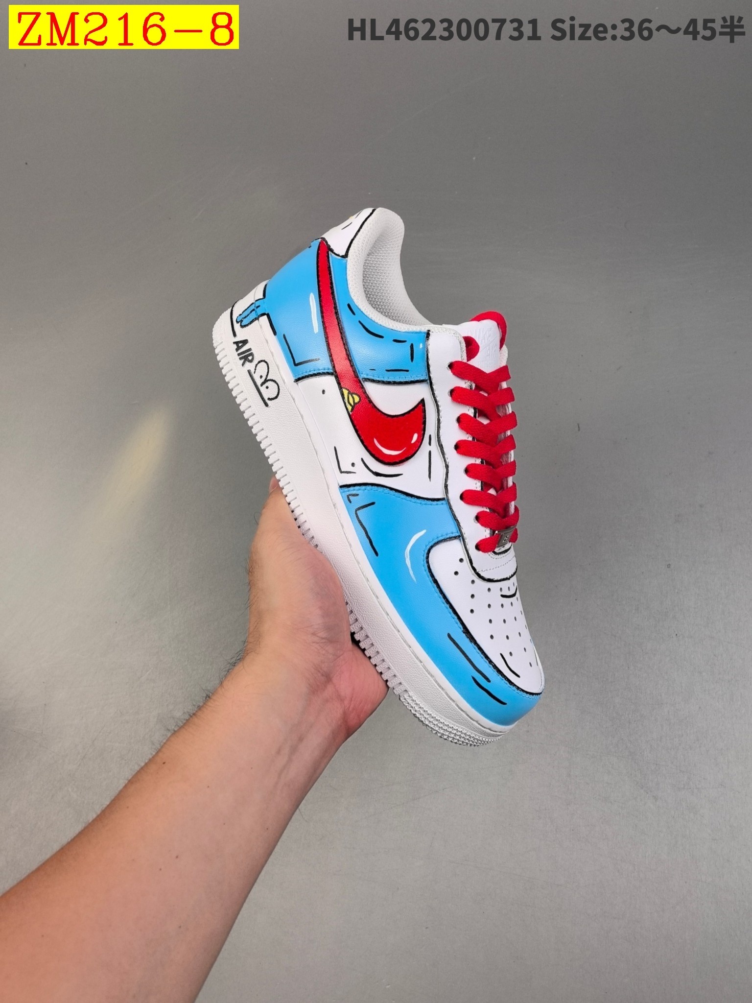 78$ Nike Air Force 1 07 low size 36-45 half 043630 ZM216 gallery