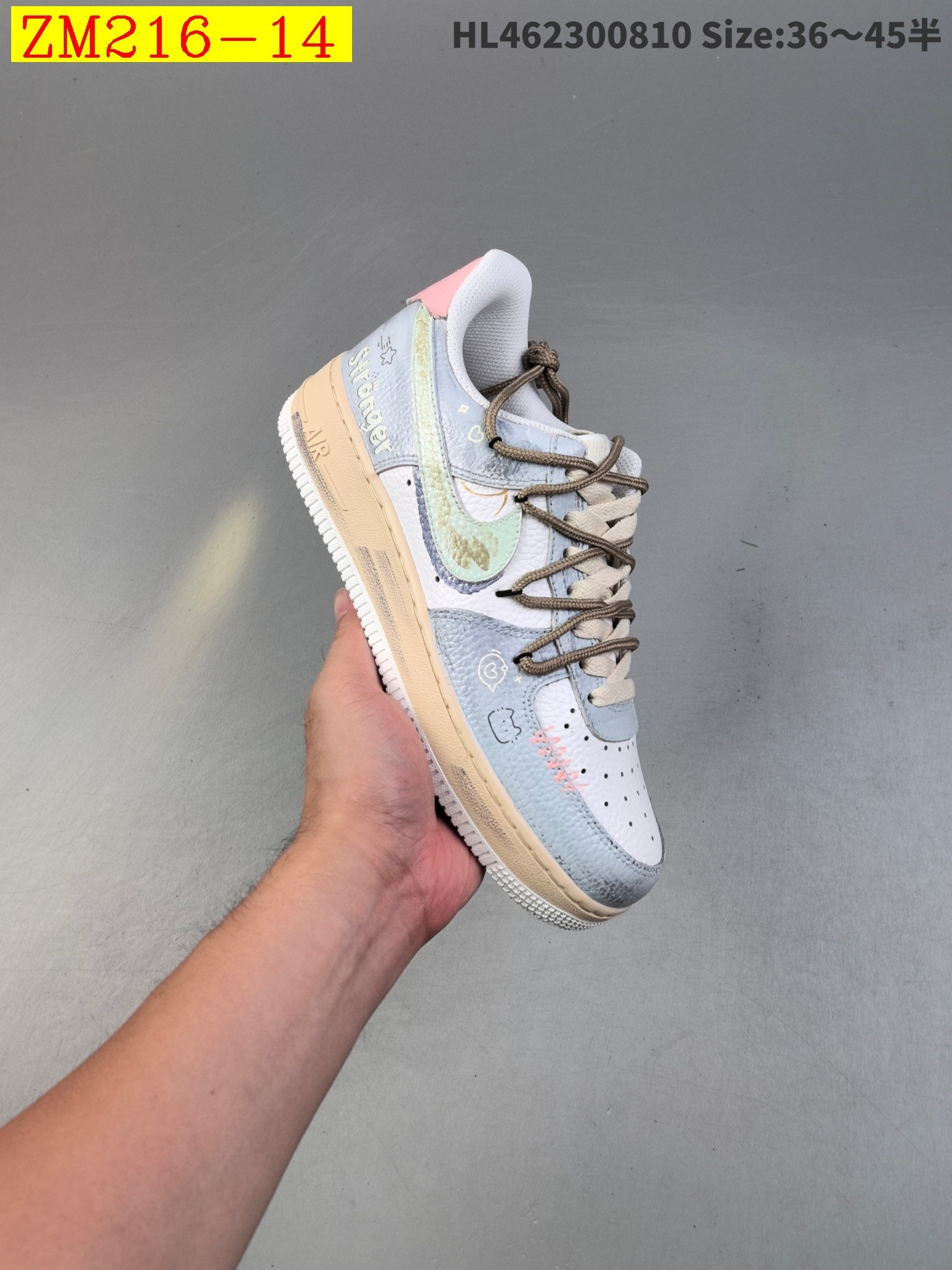 78$ Nike Air Force 1 07 low size 36-45 half 043630 ZM216 gallery