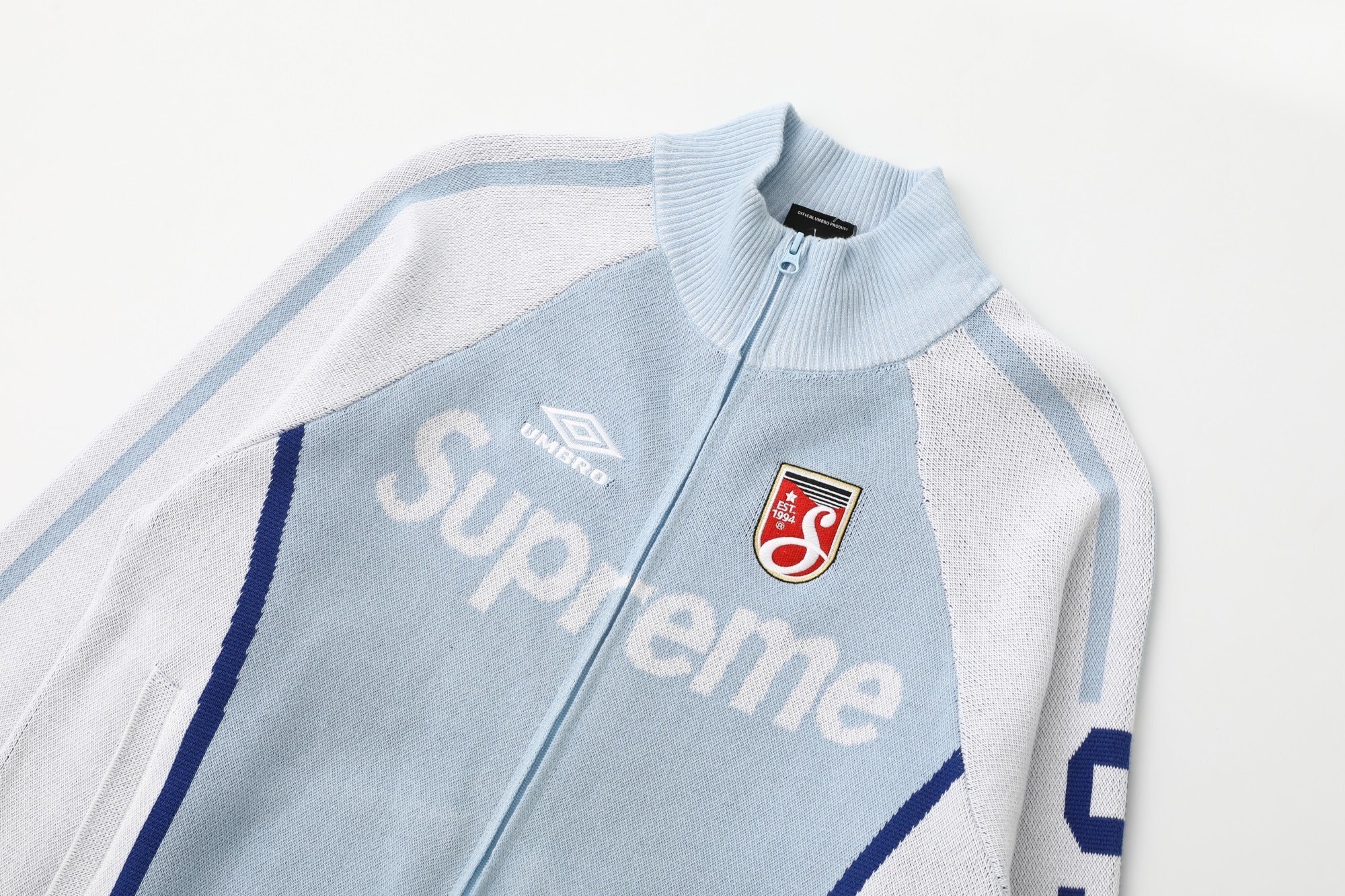 78$ Supreme X UMBRO ZIP UP SWEATER SIZE S-XL 541670 RCY80 gallery