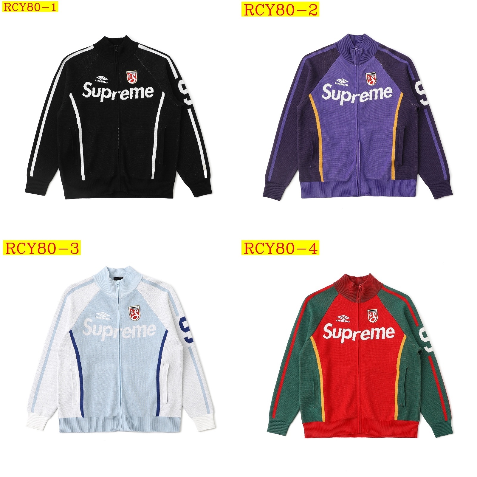 78$ Supreme X UMBRO ZIP UP SWEATER SIZE S-XL 541670 RCY80 gallery