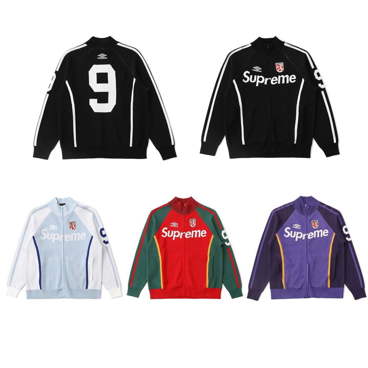 78$ Supreme X UMBRO ZIP UP SWEATER SIZE S-XL 541670 RCY80 gallery