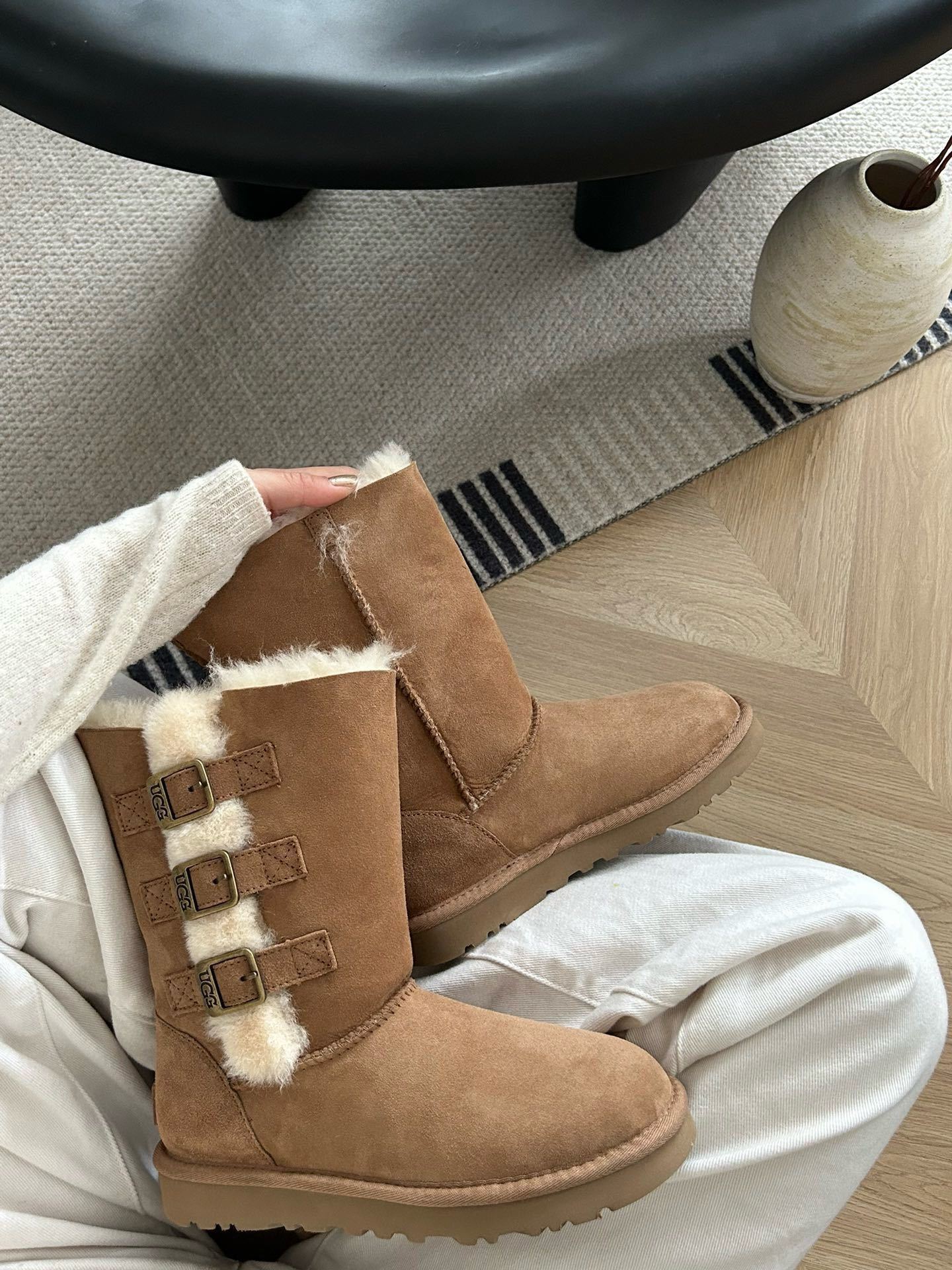 79$ new_dh Top Quality UGG Boot Leather Wool Size 35-40 74581057159 UG216 gallery