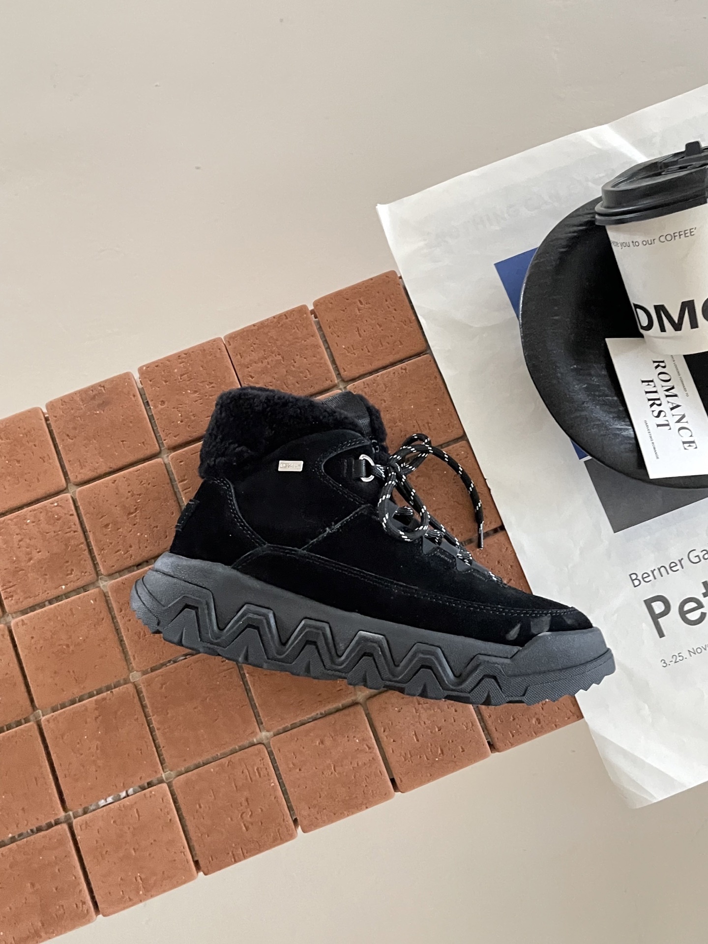 95$ Top Quality UGG Shoes Leather Wool Platform 4cm size 35-44 752690 UG310 gallery