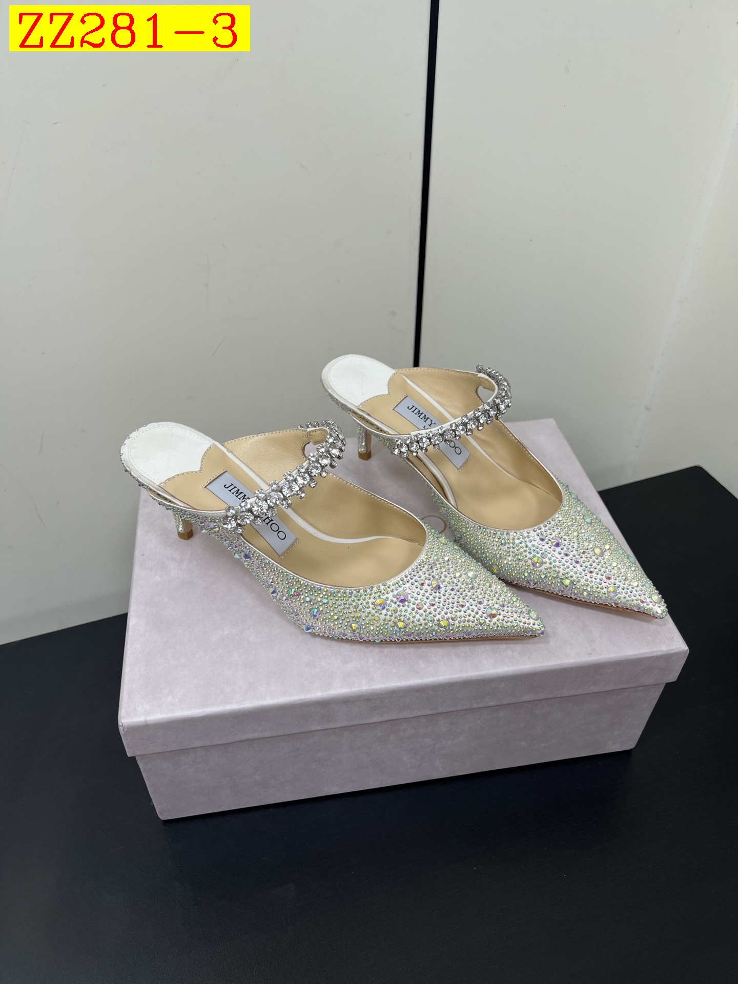 97$ Jimmy Choo Genuine leather heel-height 6.5 cm size 35-41 764680 ZZ281 gallery