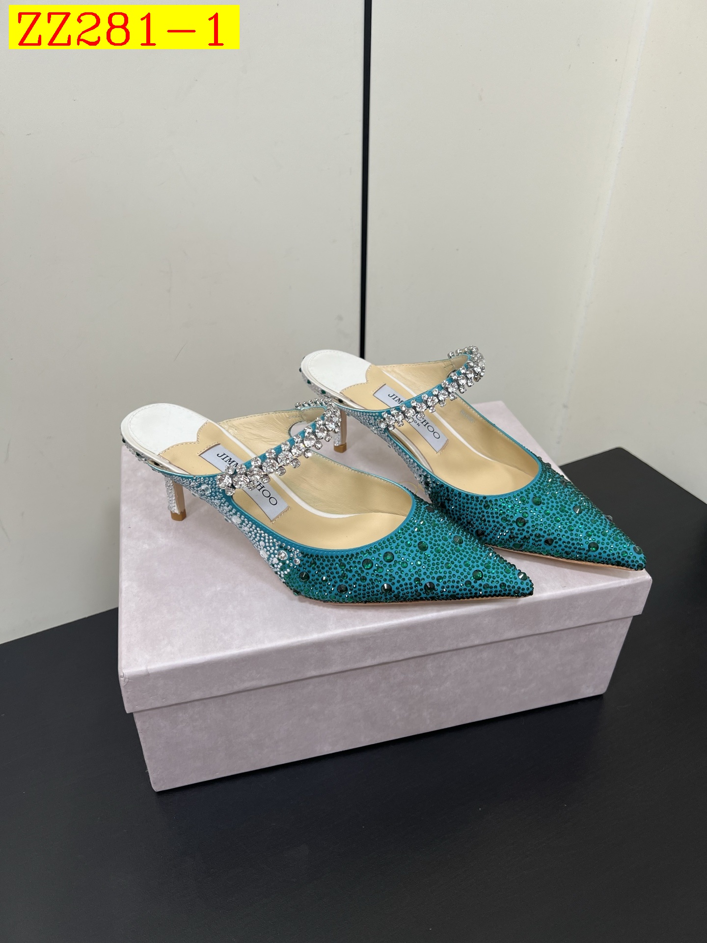 97$ Jimmy Choo Genuine leather heel-height 6.5 cm size 35-41 764680 ZZ281 gallery