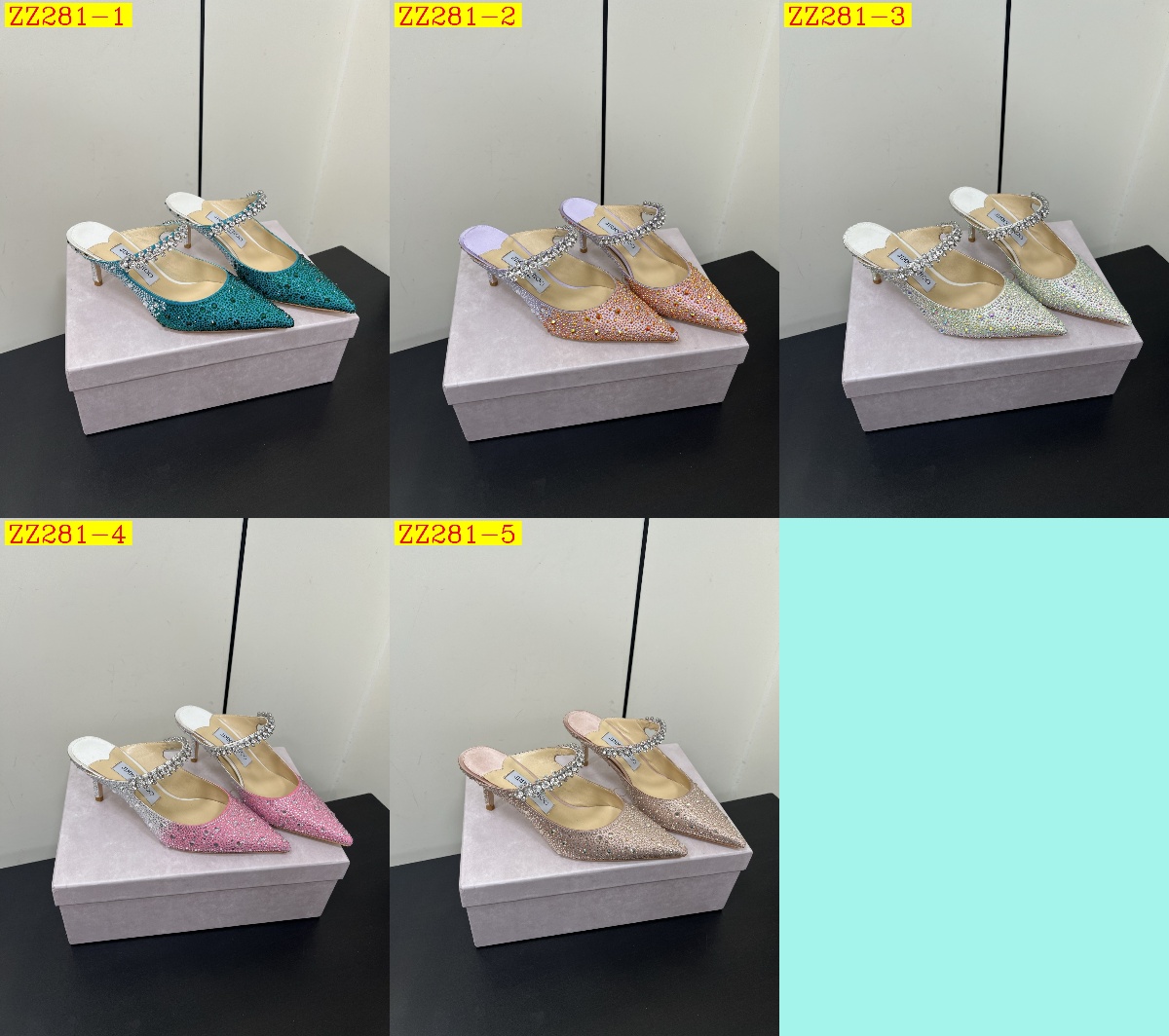 97$ Jimmy Choo Genuine leather heel-height 6.5 cm size 35-41 764680 ZZ281 gallery