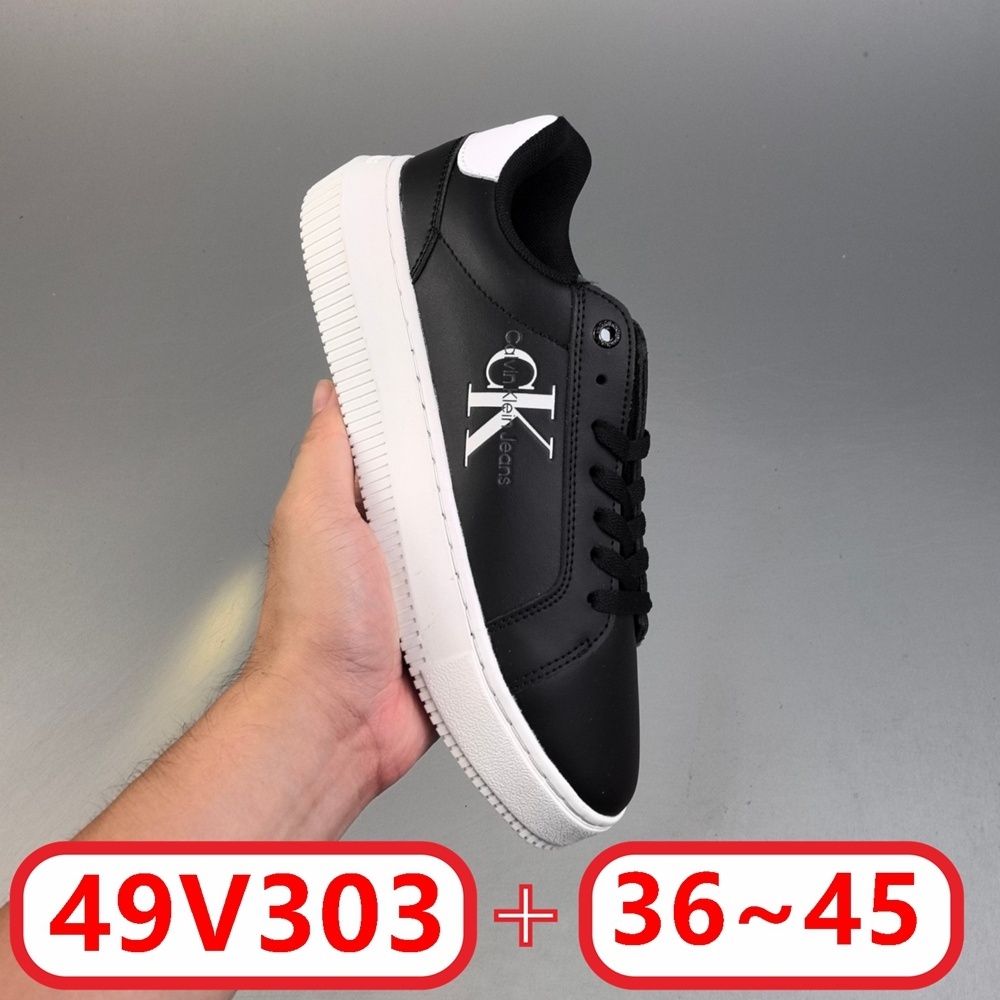 C@alvin Klein Leather Trainers gallery