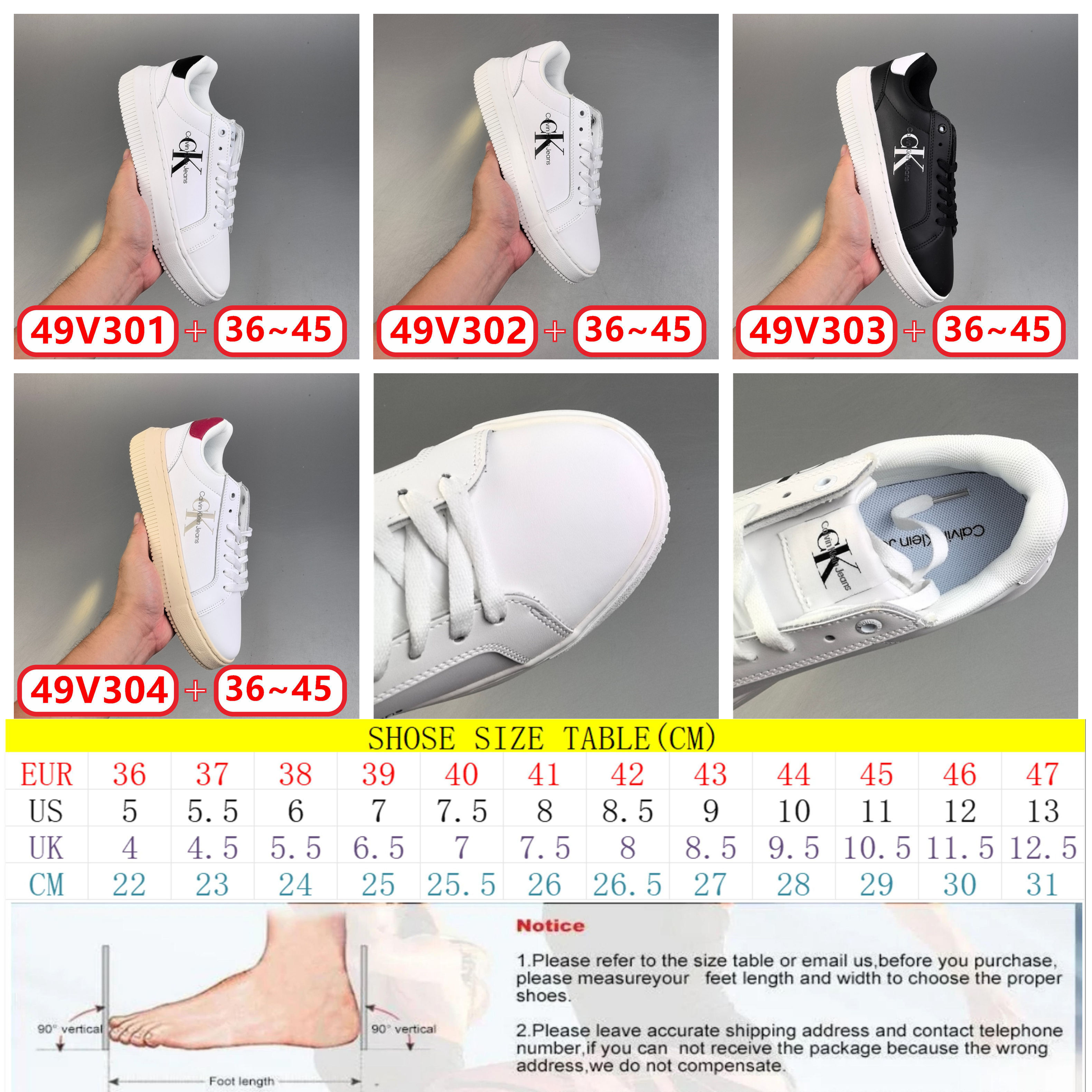 C@alvin Klein Leather Trainers gallery