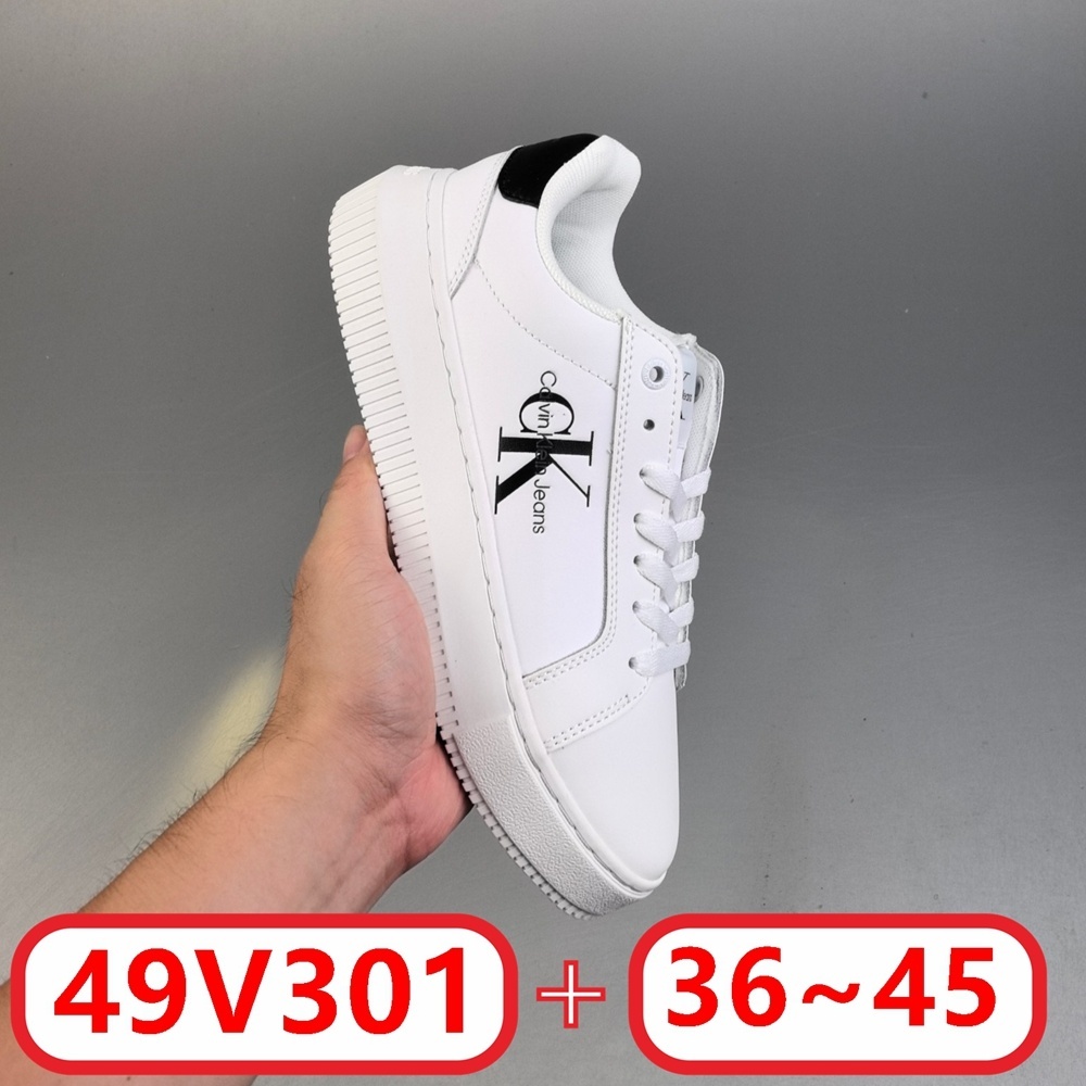 C@alvin Klein Leather Trainers gallery