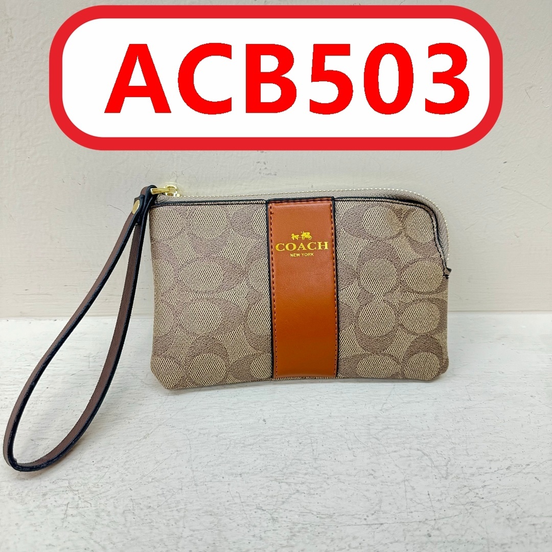 C@oach Corner Zip Wristlet gallery