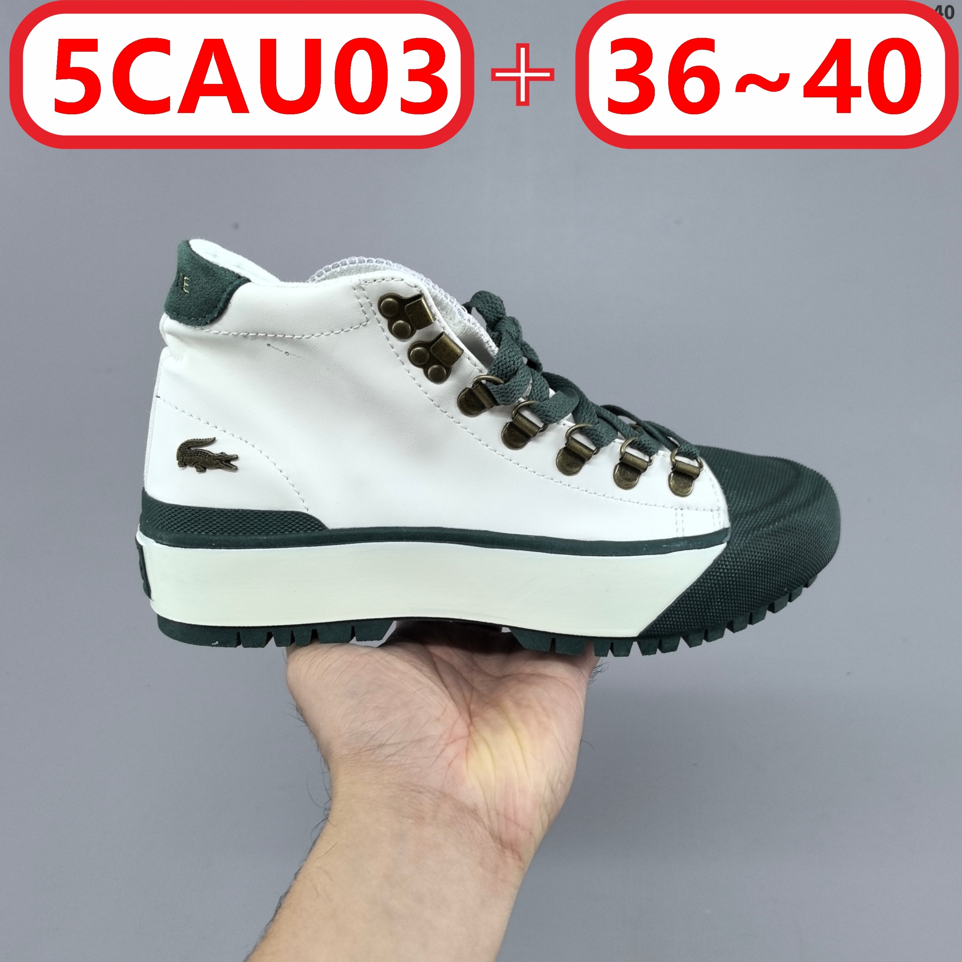 L@acoste Gripshot Mid Winter water-resistant leather boots gallery