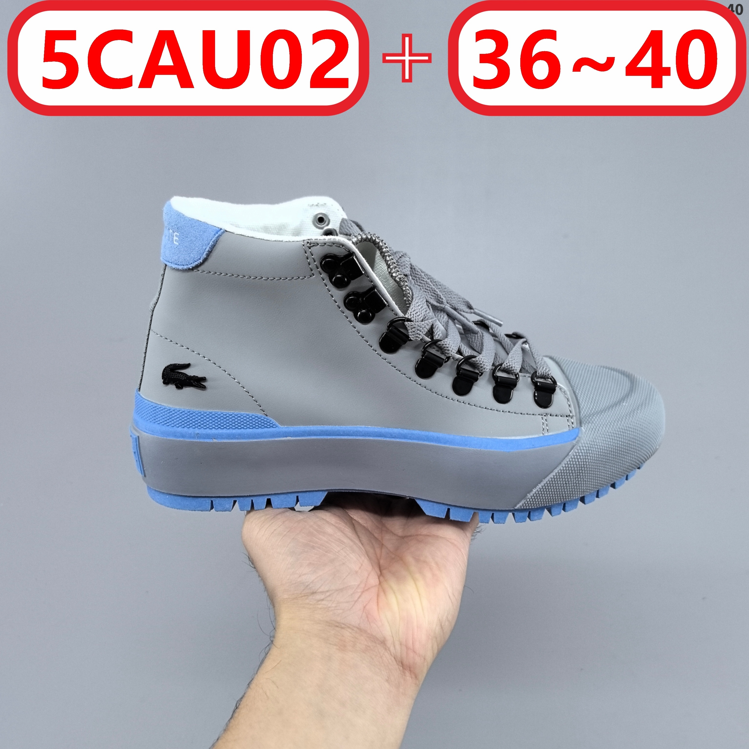 L@acoste Gripshot Mid Winter water-resistant leather boots gallery