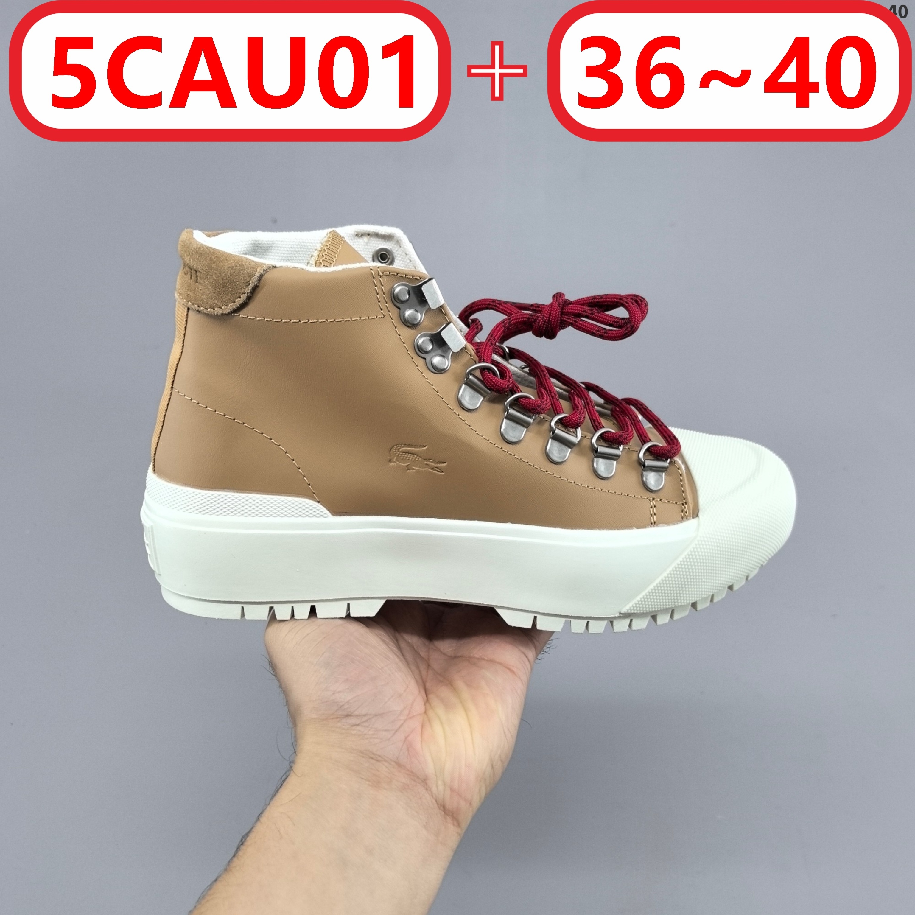 L@acoste Gripshot Mid Winter water-resistant leather boots gallery