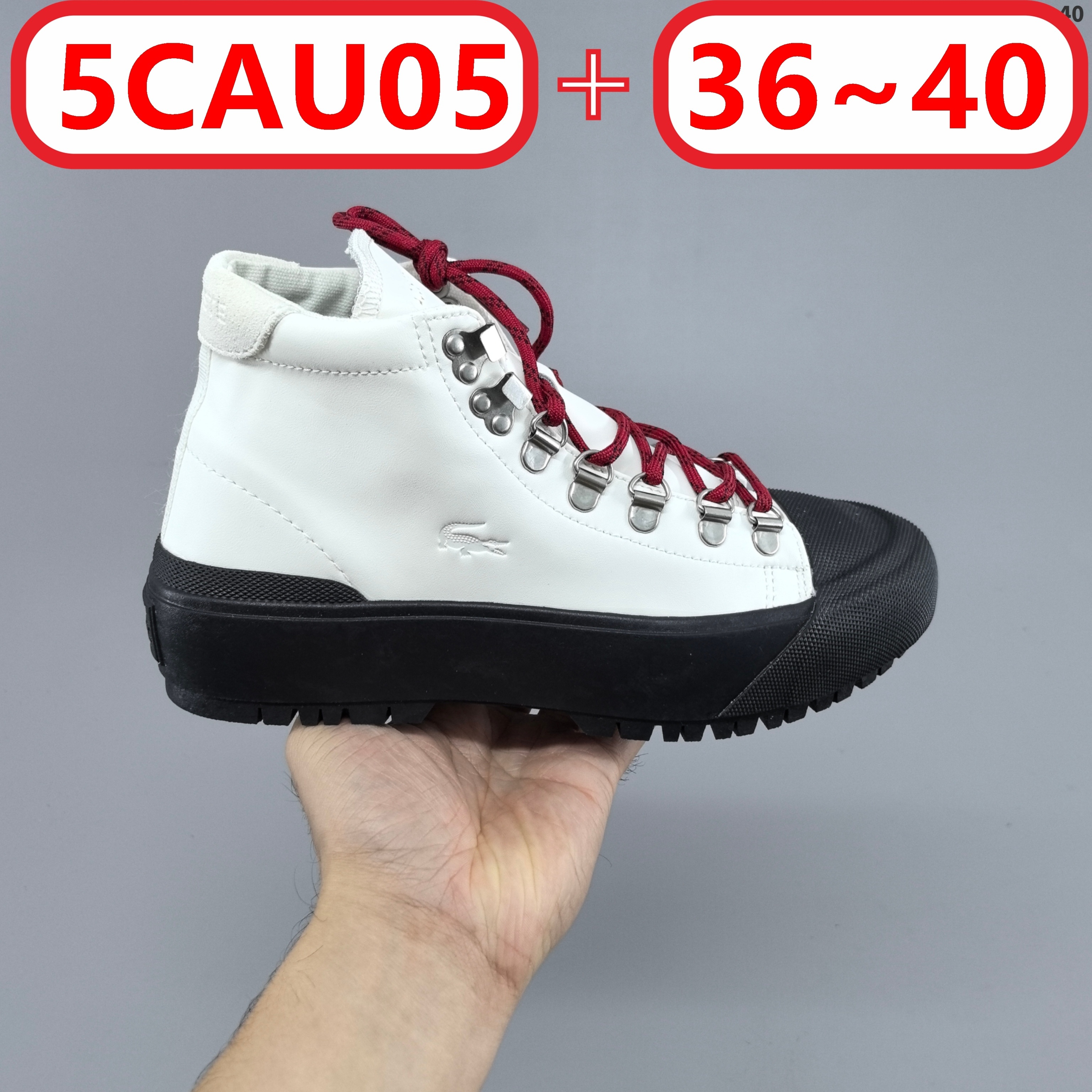 L@acoste Gripshot Mid Winter water-resistant leather boots gallery