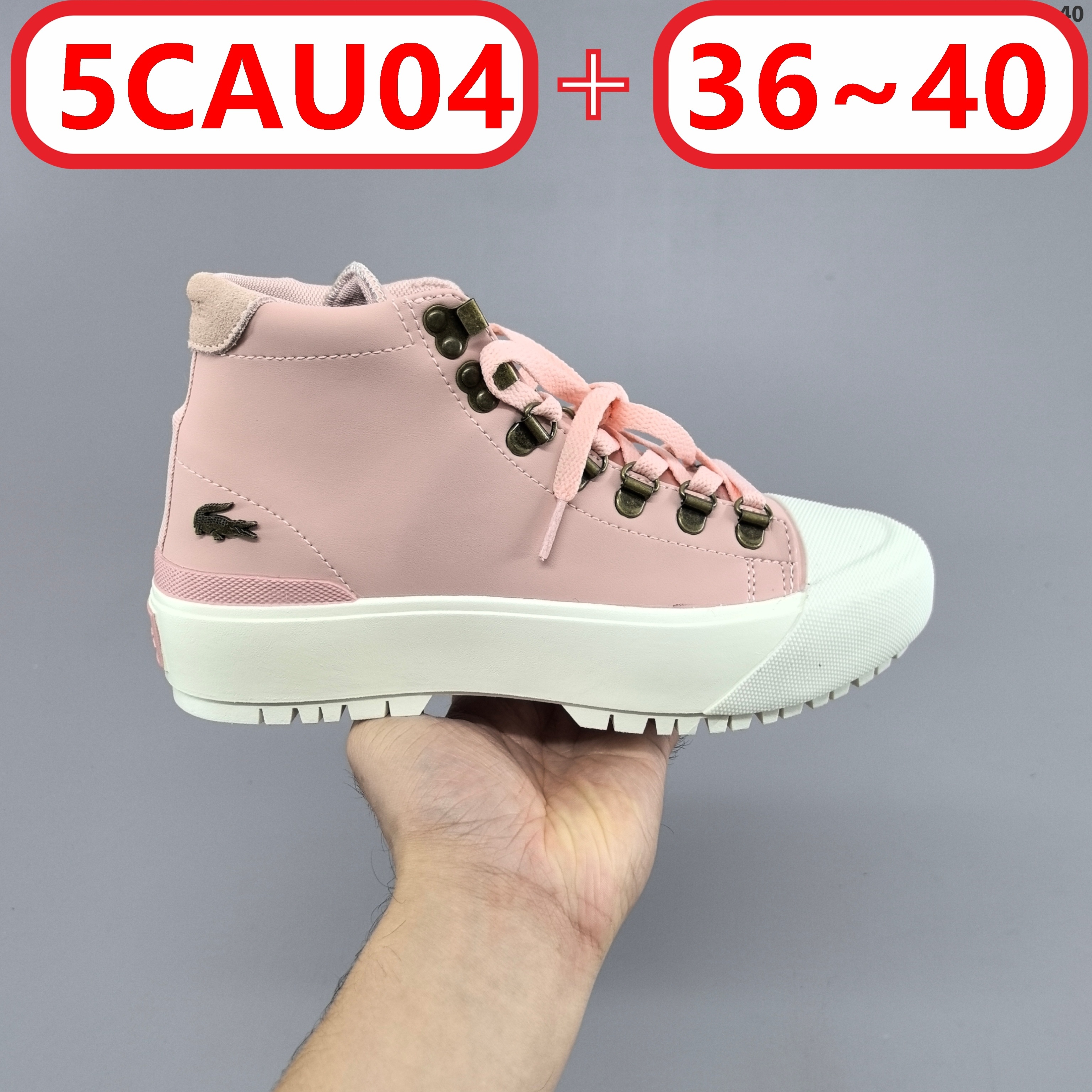 L@acoste Gripshot Mid Winter water-resistant leather boots gallery