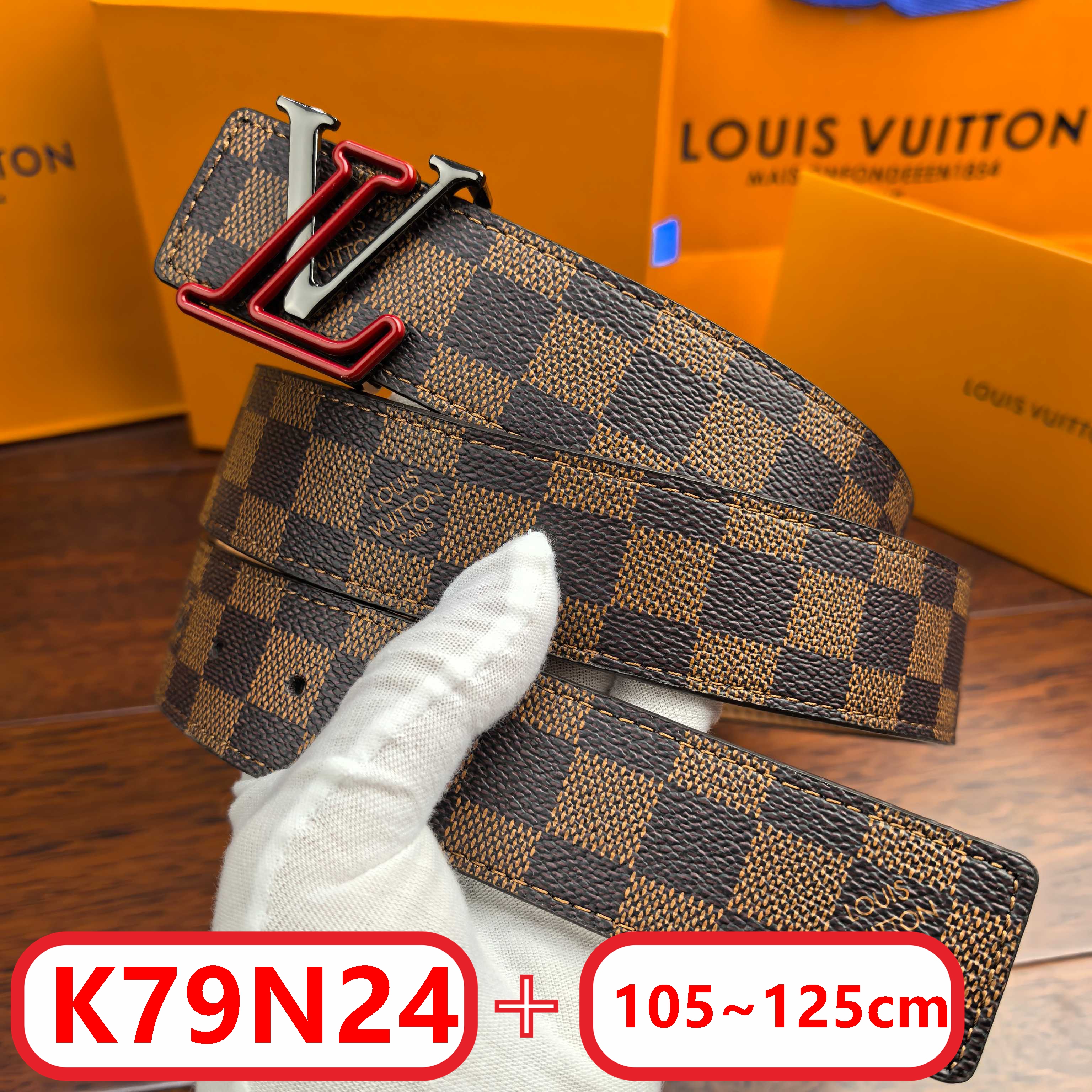 L@ouis Vuitton Men hollow belt gallery