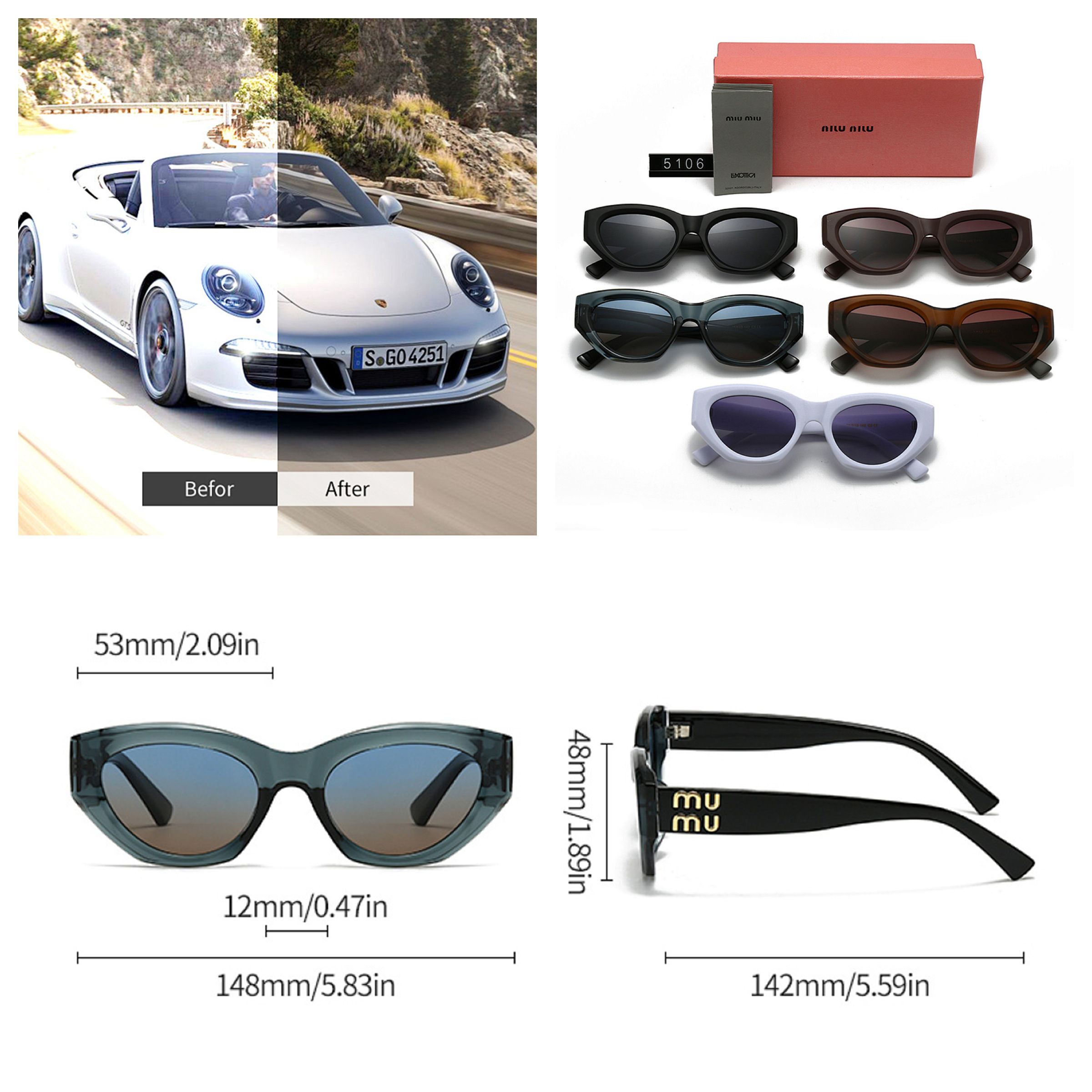 M@IU MIU 5106 Sunglasses gallery