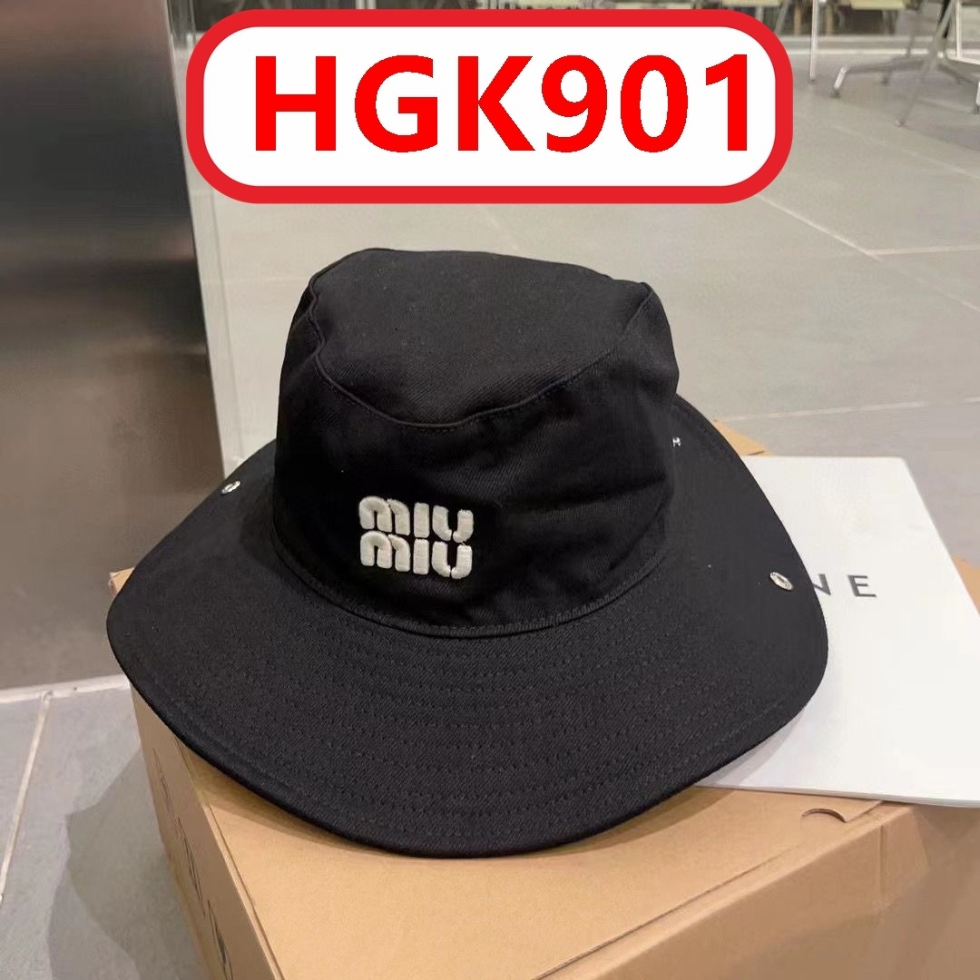 M@iu Miu Drill hat gallery