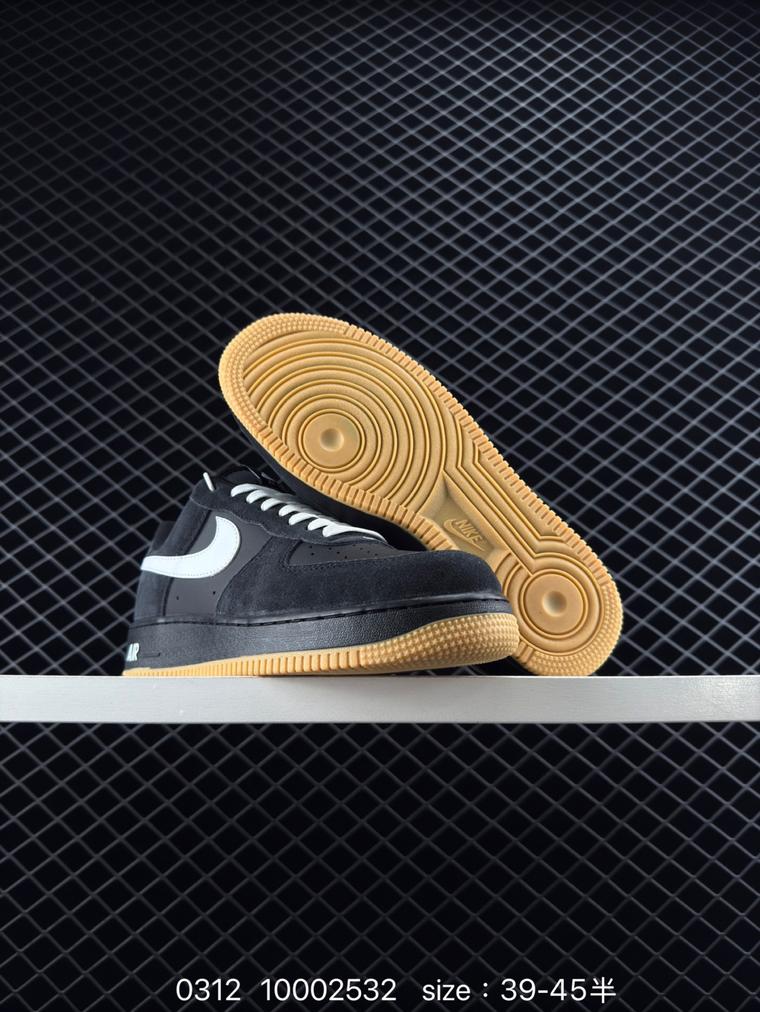 $31.99 Nike Air Force 1 Low SK8 “Black Gum”X4352 gallery