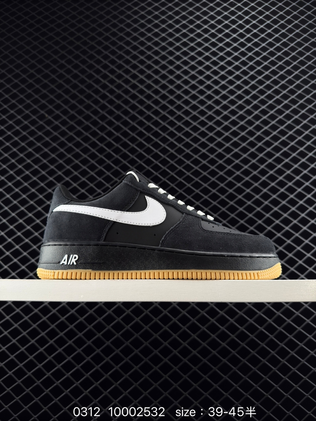 $31.99 Nike Air Force 1 Low SK8 “Black Gum”X4352 gallery