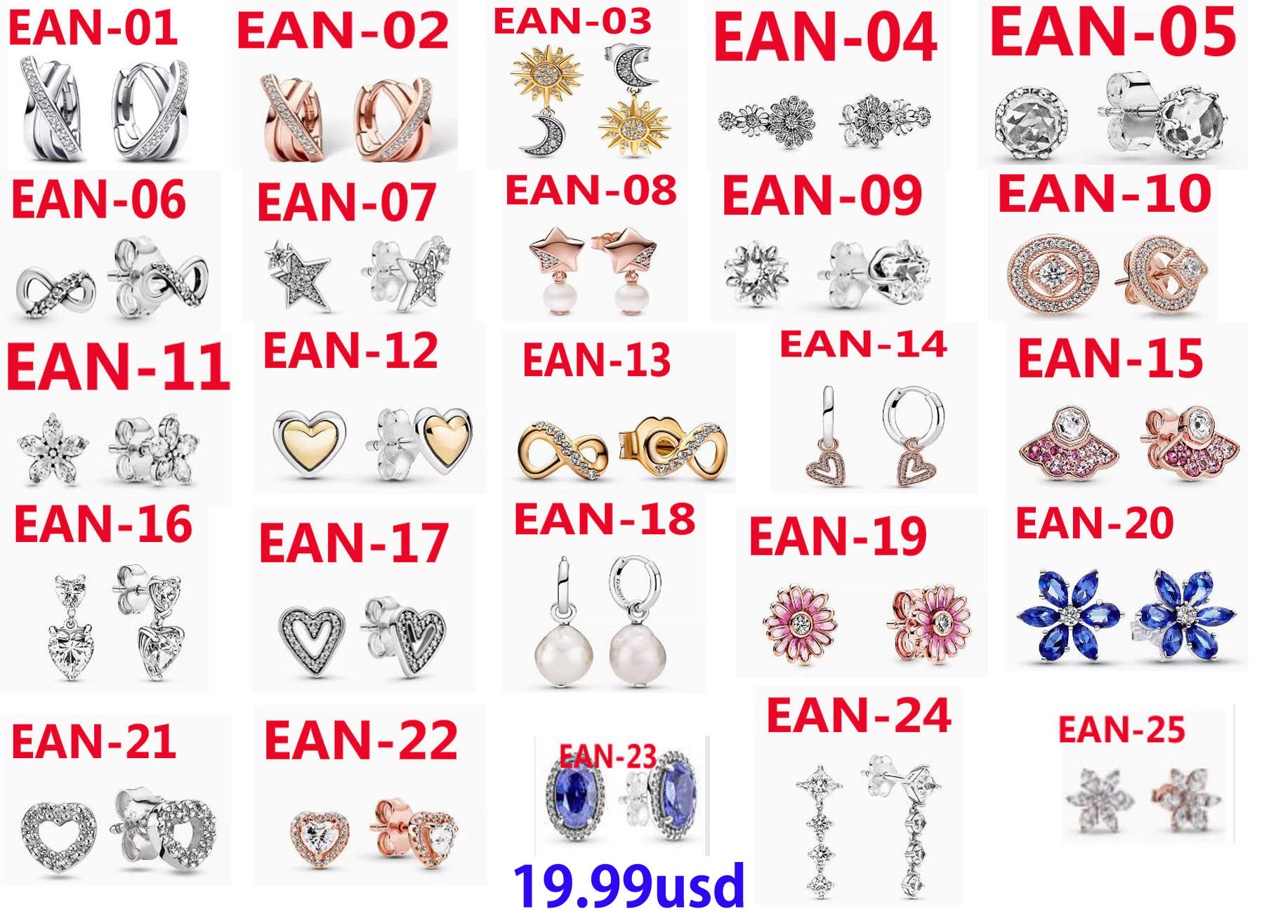 EAN earrings 19.99usd gallery