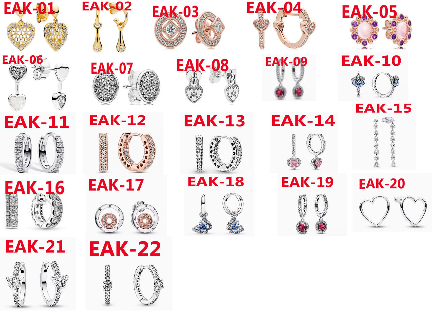 EAK  Pandora earrings 24.99usd gallery