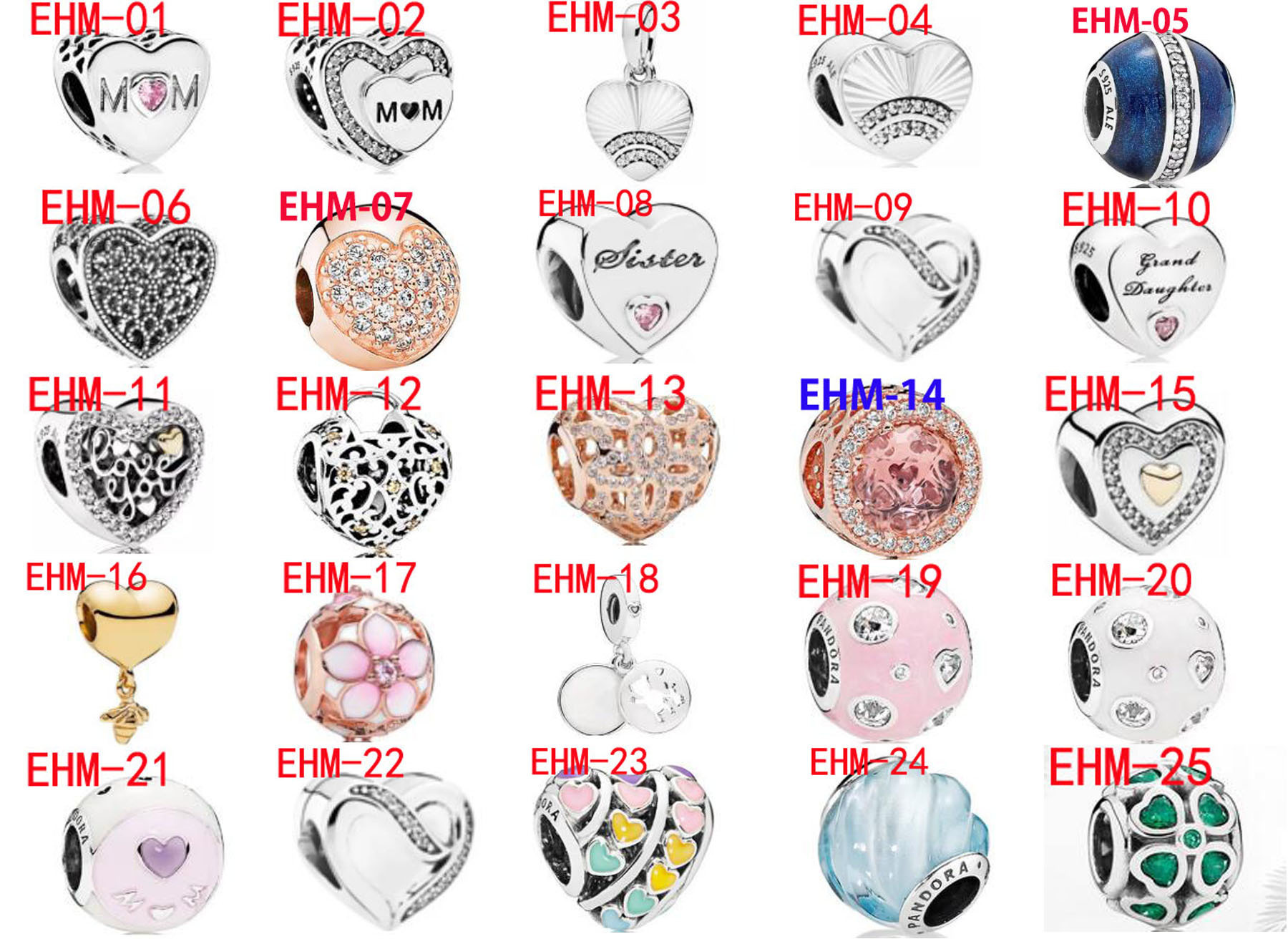 EHM  Pandora charms  22.99usd gallery