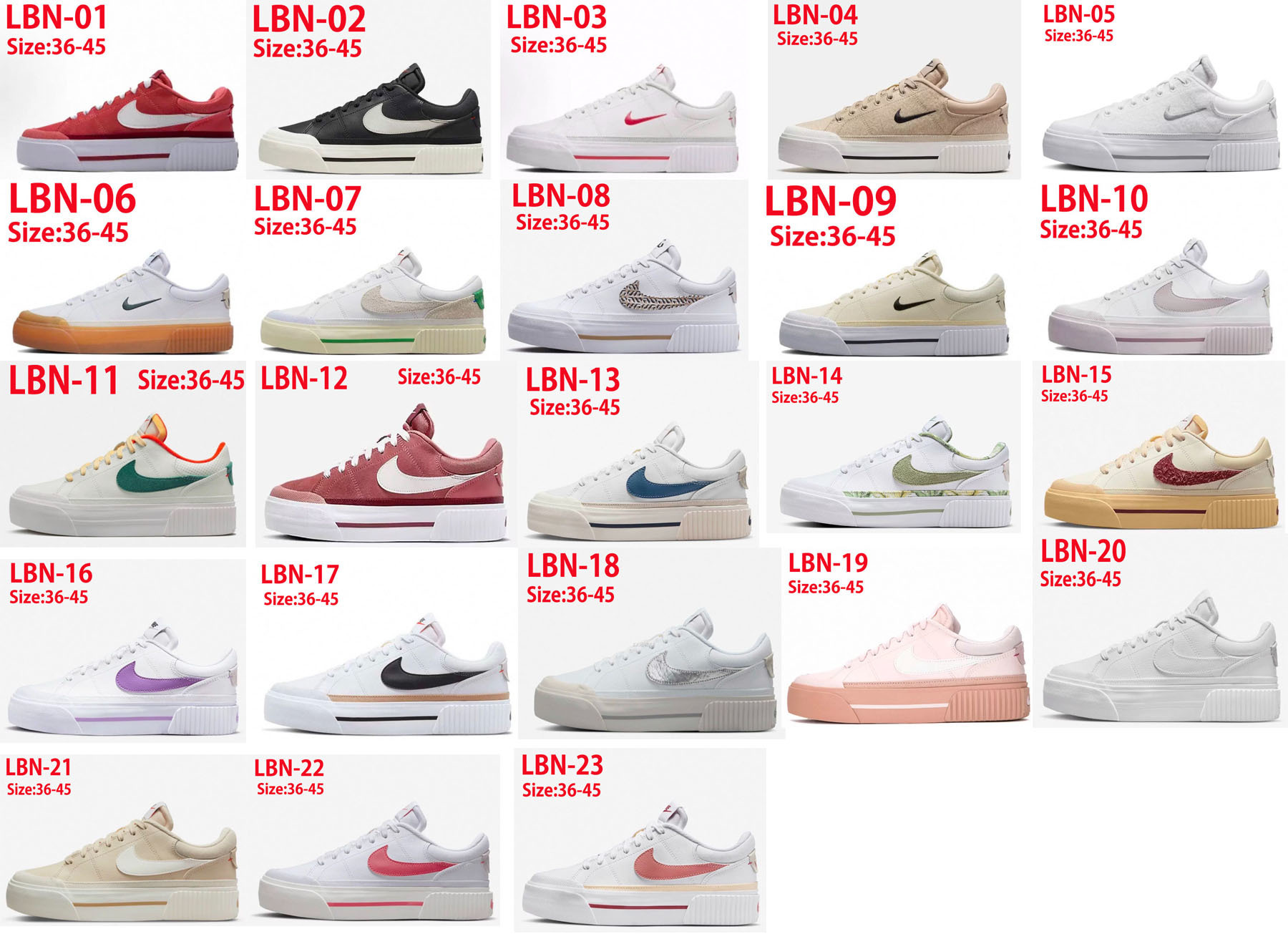 LBN nike court legacy lift 59.99usd gallery