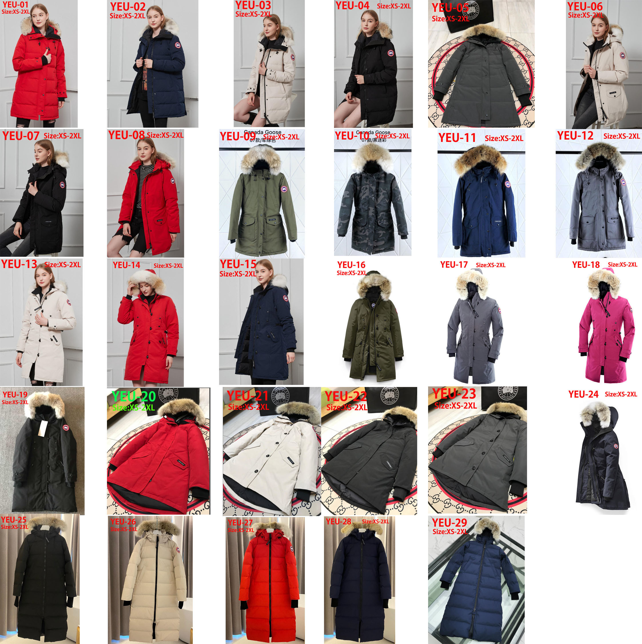 YEU Canada goose women long jackets 165usd gallery