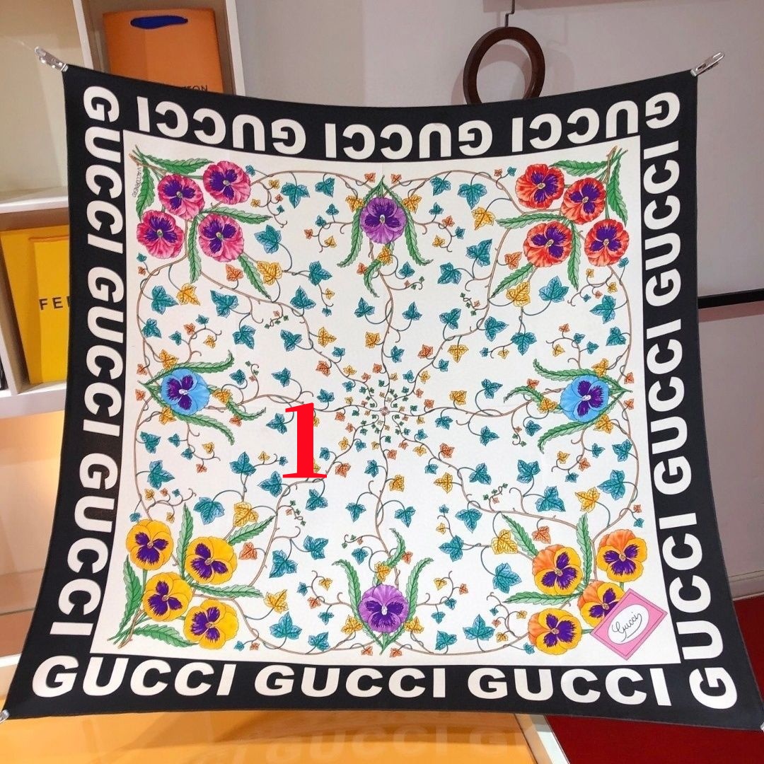 A 90*90 silk scarf      $30     id:8276 gallery