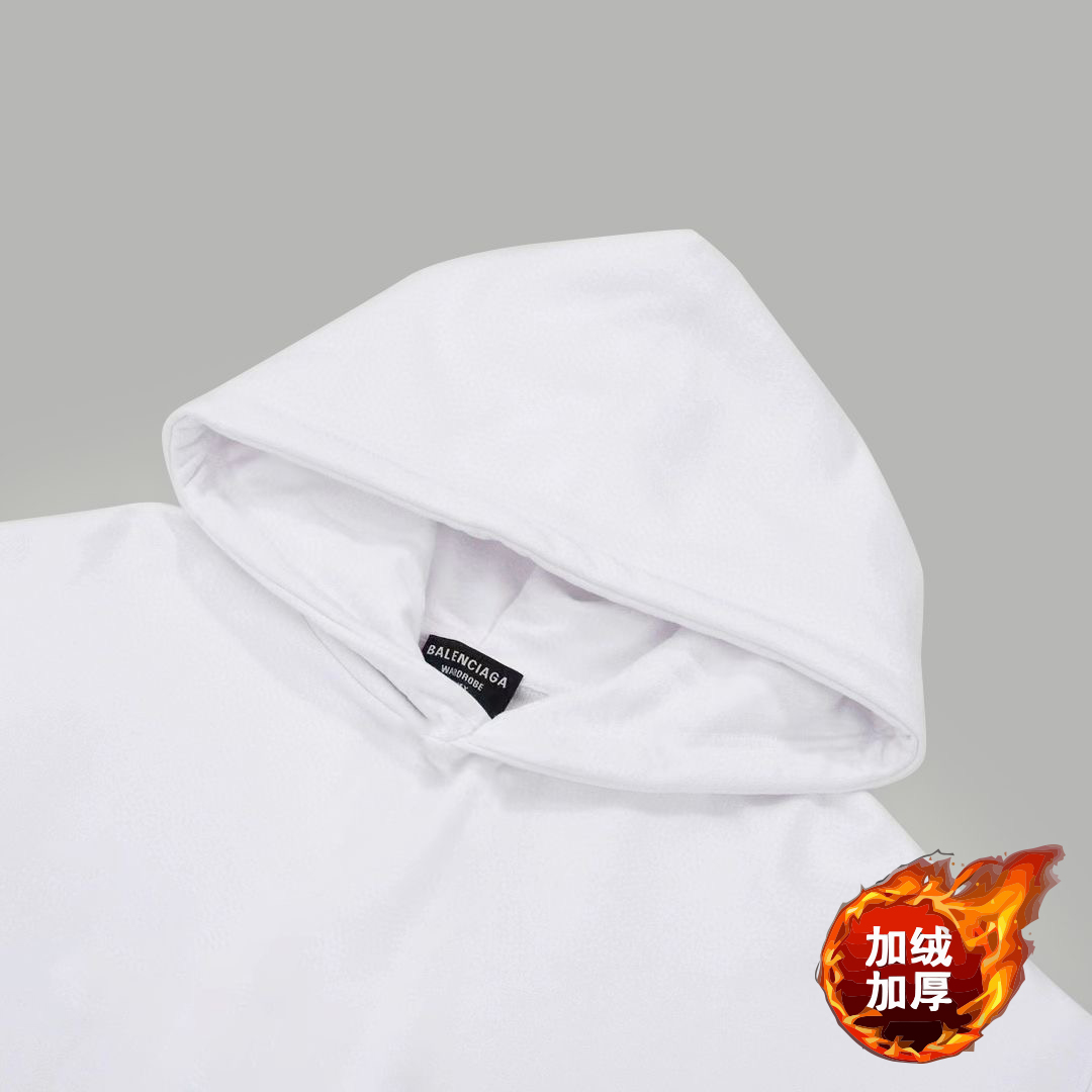 3828  $38 Balenciaga Hooded Velvet&Velvet Sweater gallery