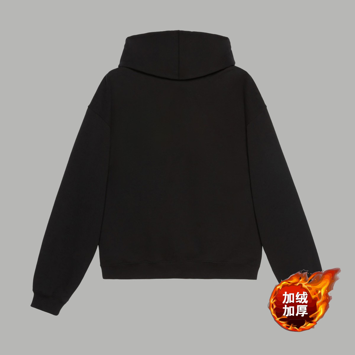 3828  $38 Balenciaga Hooded Velvet&Velvet Sweater gallery