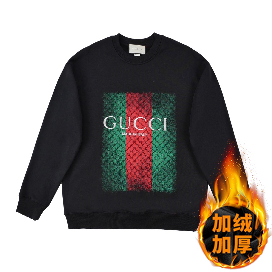 3829- $35 Gucci Round Neck Velvet Plus Sweater gallery