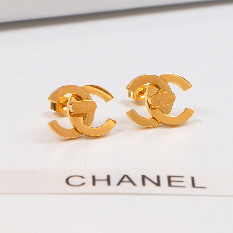 3854 $16 [Chanel] Black diamond earrings gallery