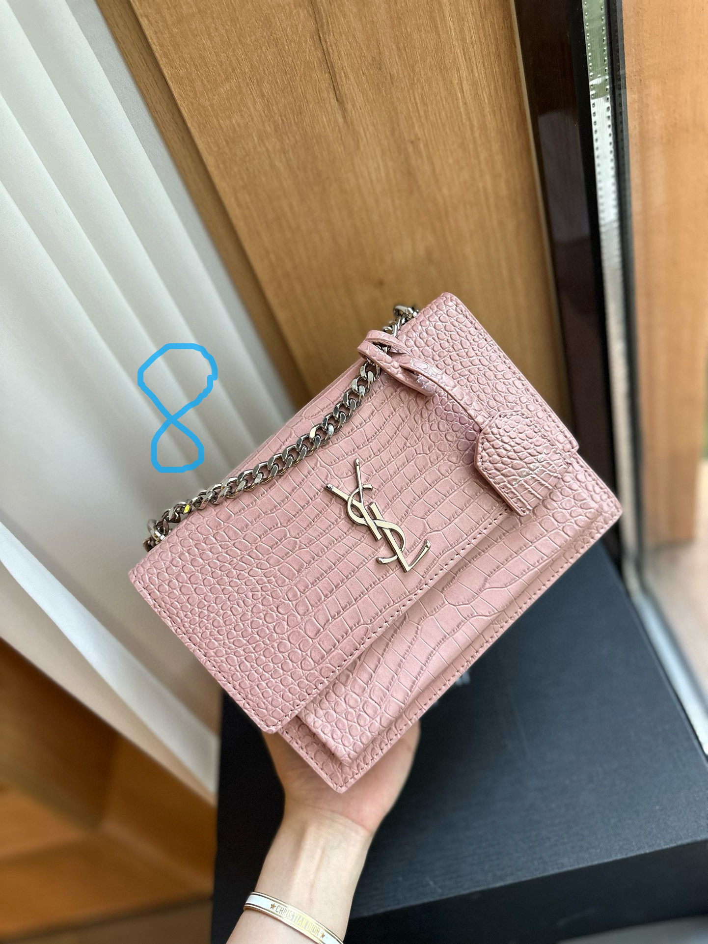 YSL sunset chain bag. Smooth leather with fine grain55$  code:7014 gallery
