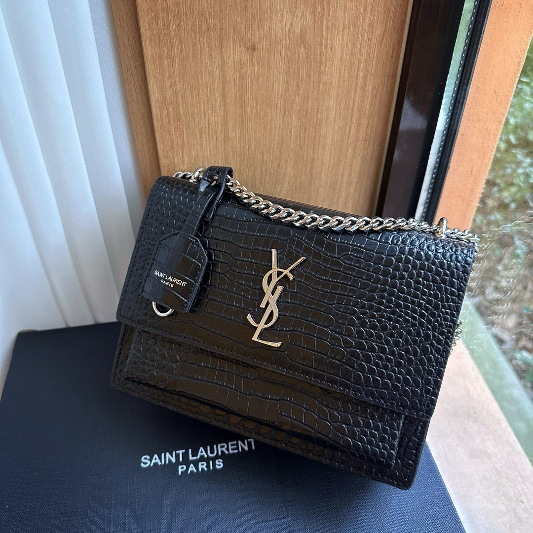 YSL sunset chain bag. Smooth leather with fine grain55$  code:7014 gallery