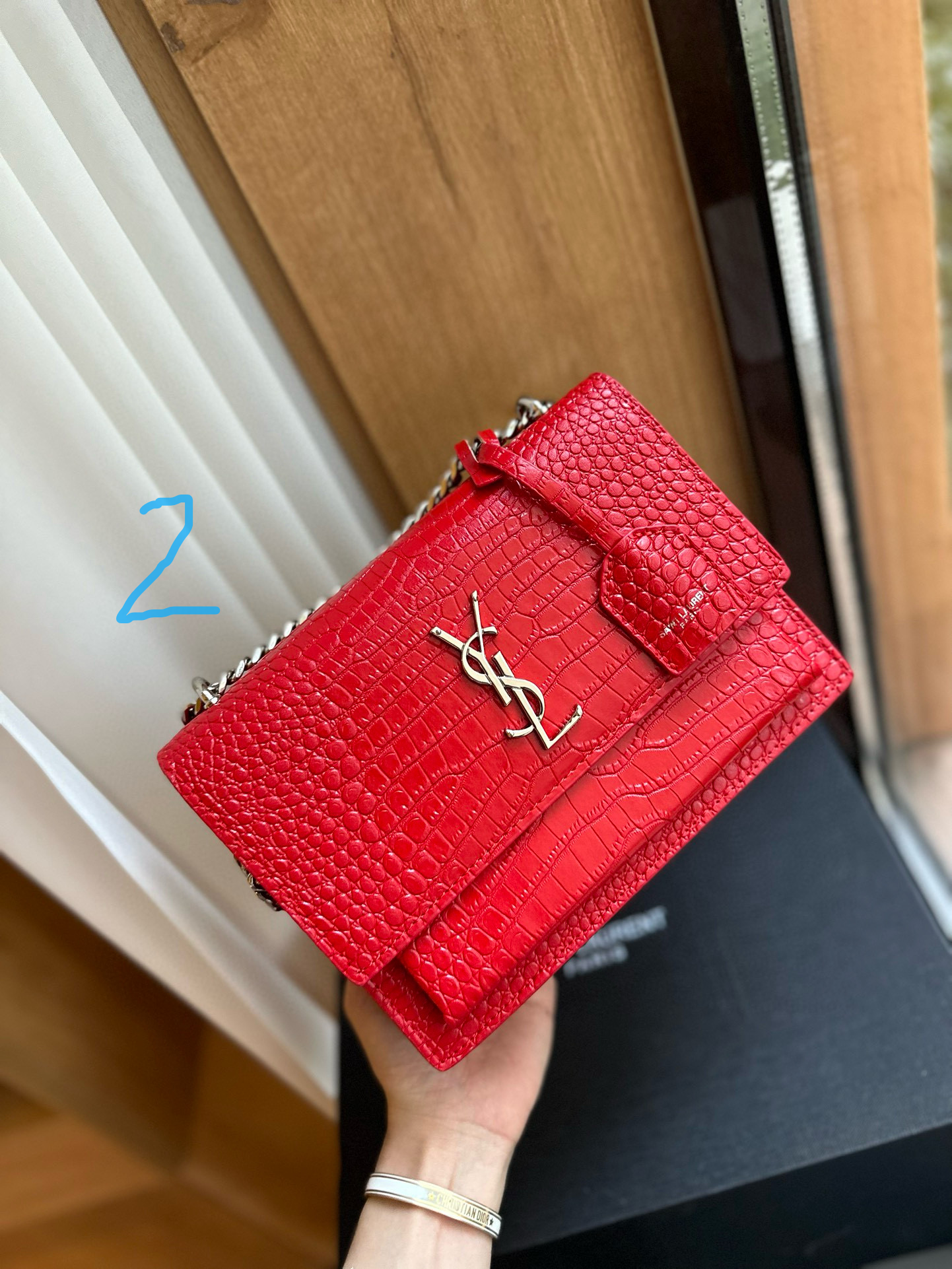 YSL sunset chain bag. Smooth leather with fine grain55$  code:7014 gallery