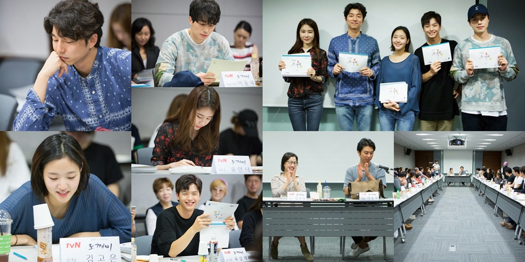 Buổi đọc kịch bản của 'Goblin' (Gong Yoo, Lee Dong Wook, Kim Go Eun, Yoo In Na, Sungjae...)