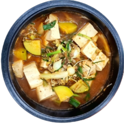된장찌게 (Soybean Paste Stew, Canh Tuong Dao)