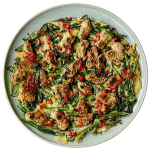 해물부추전(Seafood & Chive Pancake)