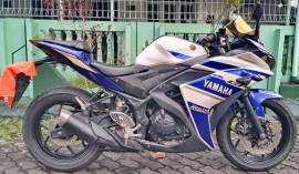 YAMAHA YZF - R25 TAHUN 2014 BIRU PUTIH PLAT AB GUN