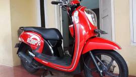 Jual cepat Scoopy merah hitam 2014