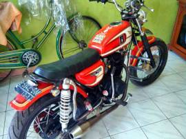 Honda CB 100 Modif Japstyle Red Original