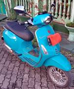 PIAGGIO VESPA SPRINT 150 3V BIRU MUDA 2014 PLAT B 