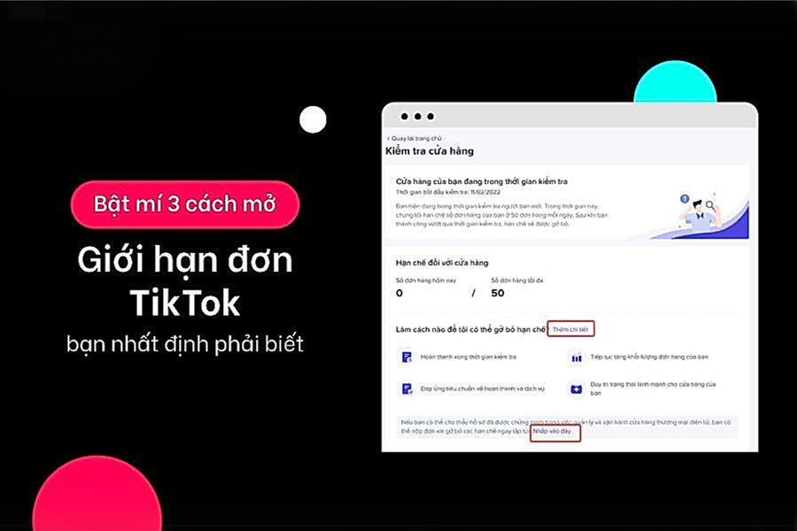 Bật mí 3 cách mở giới hạn đơn TikTok bạn nhất định phải biết
