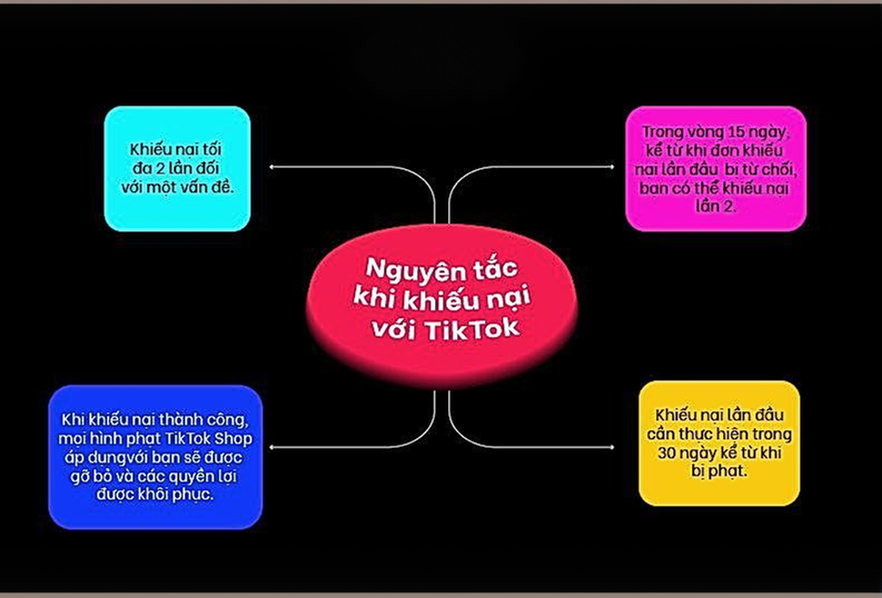 Nguyên tắc khi khiếu nại với TikTok