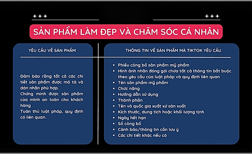 cách mở ngành hàng hạn chế trên TikTok cho sản phẩm làm đẹp và chăm sóc cá nhân